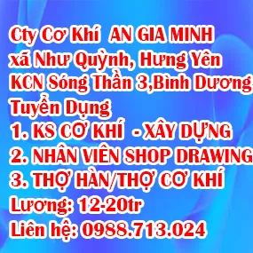 Tuyển Dụng Kỹ Sư Cơ Khí