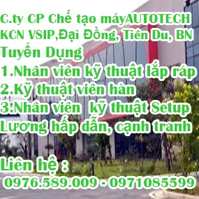Tuyển Nhân Viên Kỹ Thuật
